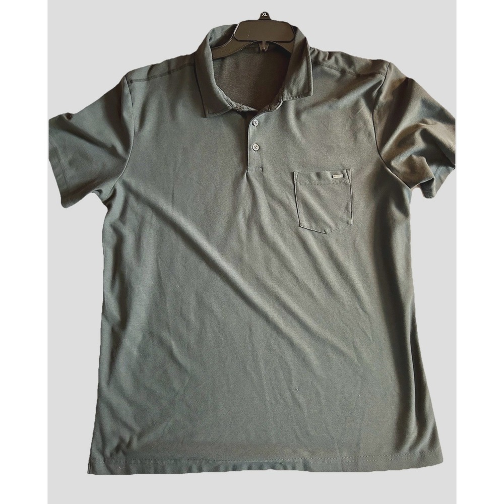 Vuori Men's Small Blue/Grey Polo Short Sleeve Shirt (D2)